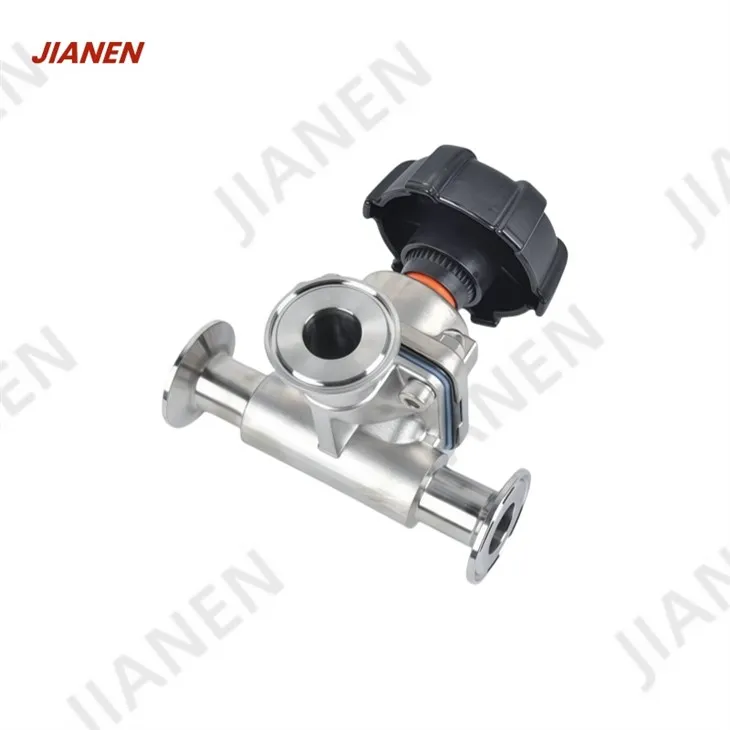 Tri Clamp Three-way Diaphragm Valve